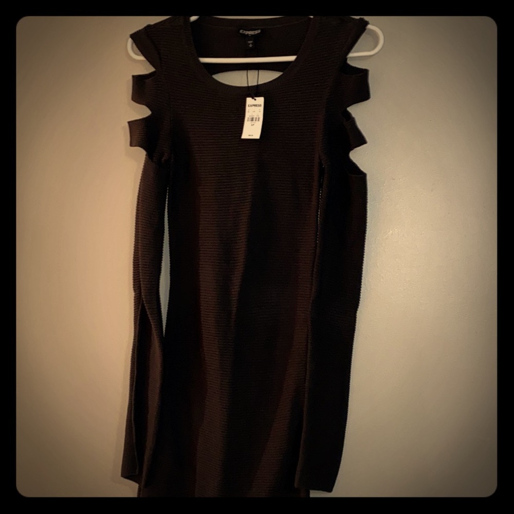 Tight bodycon  olive green express dress